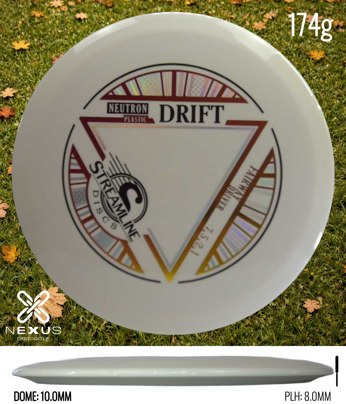 Streamline Drift Neutron White/Holographic, Black 174g