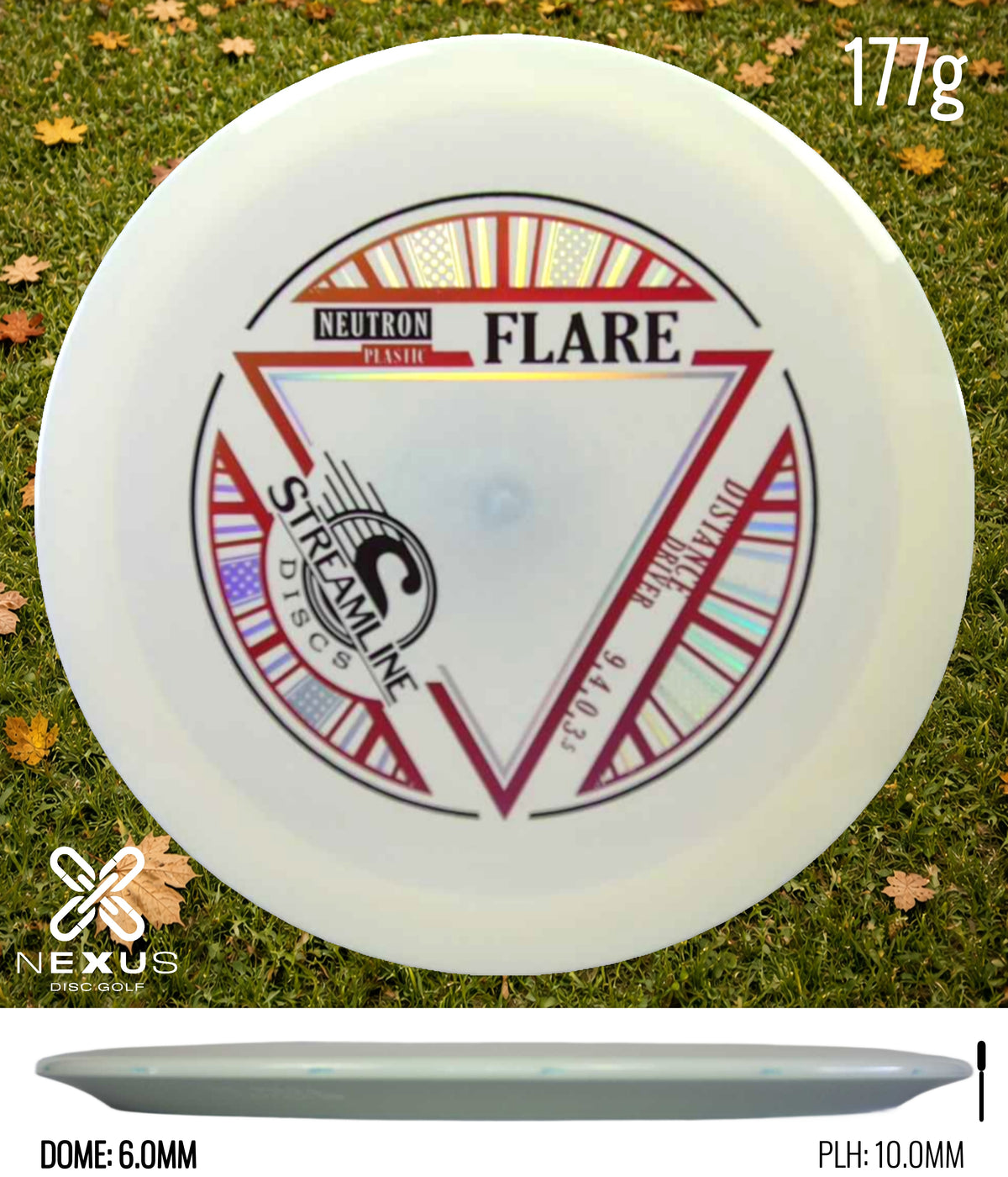 Streamline Flare Neutron White/Red Metallic, Black 177g