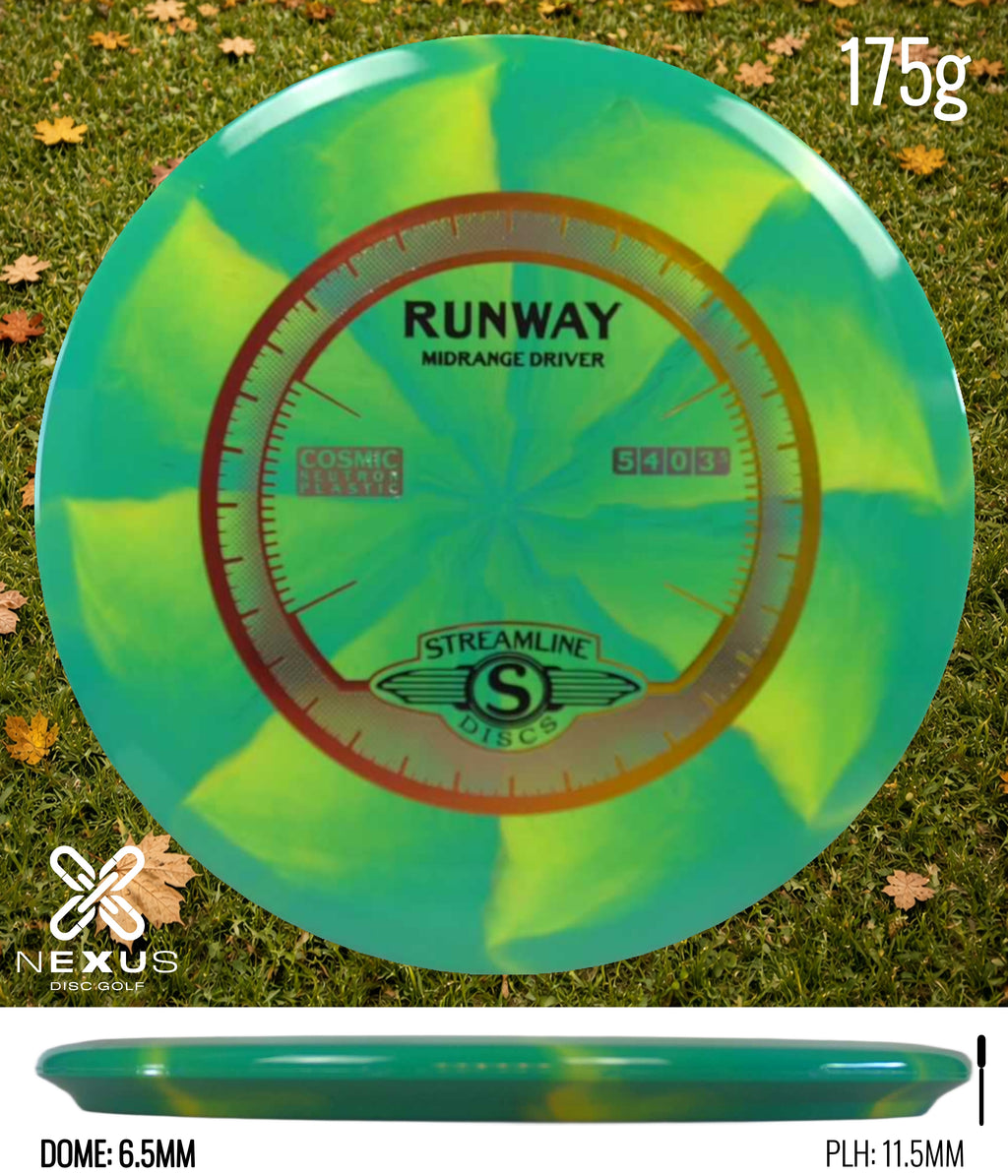 Streamline Runway Cosmic Neutron Green/Rainbow Holographic, Black 175g