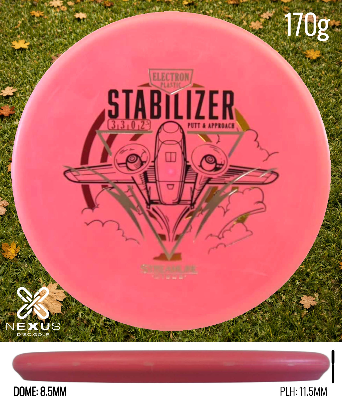Streamline Stabilizer Electron Firm Pink/Black, Gold 170g