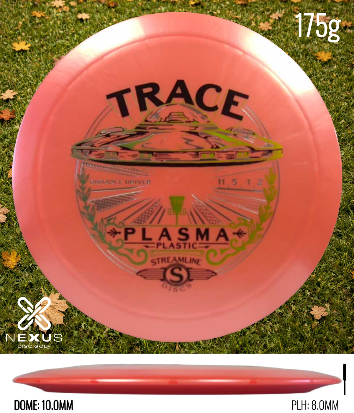 Streamline Trace Plasma Orange/Black, Green Metallic 175g