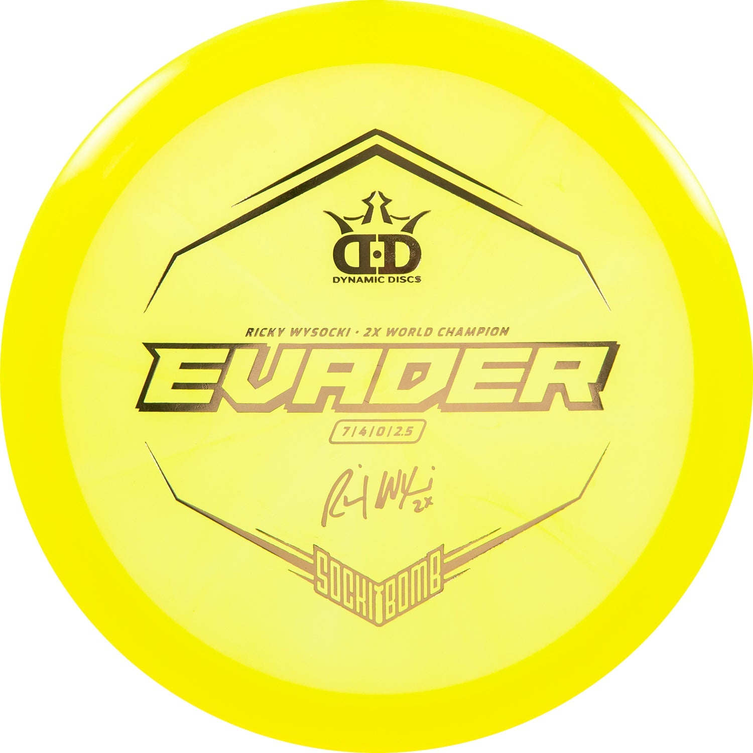Dynamic Discs Lucid Evader Ricky Wysocki Sockibomb Stamp